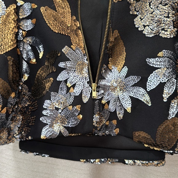 NWT KEEPSAKE  Wonderwall Sequin Peplum Peplum Top Women’s Size M - Picture 6 of 11